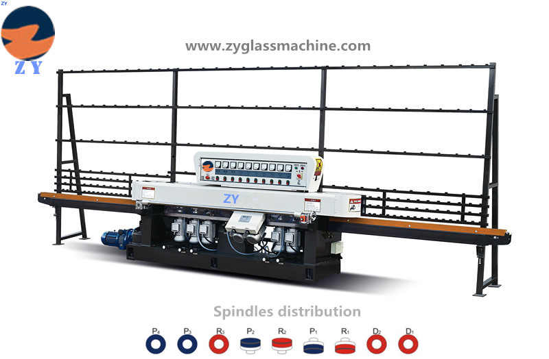 ZYE9325 Glass straight line edging machine(9 Spindles)