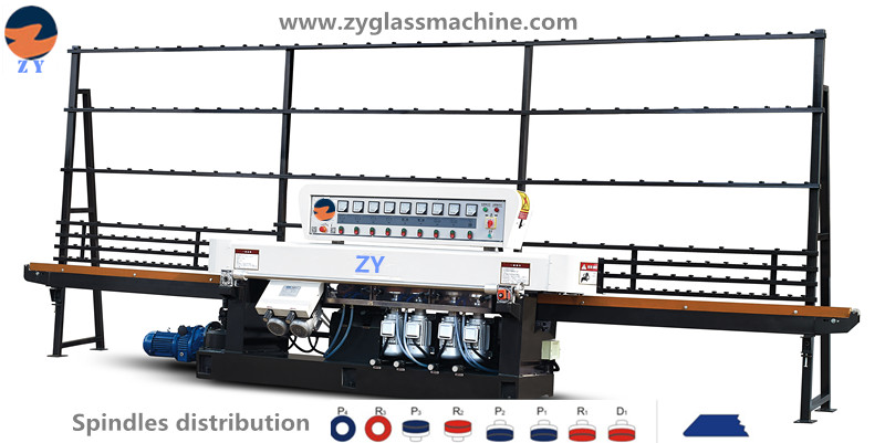 ZYE8325 glass straight line edging  machine(8 spindles)