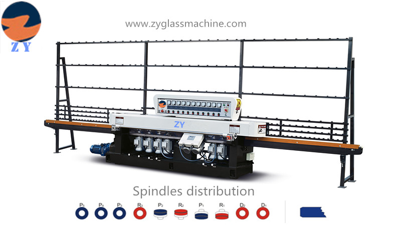 ZYE10325 Glass Straight line edging machine(10 spindles)