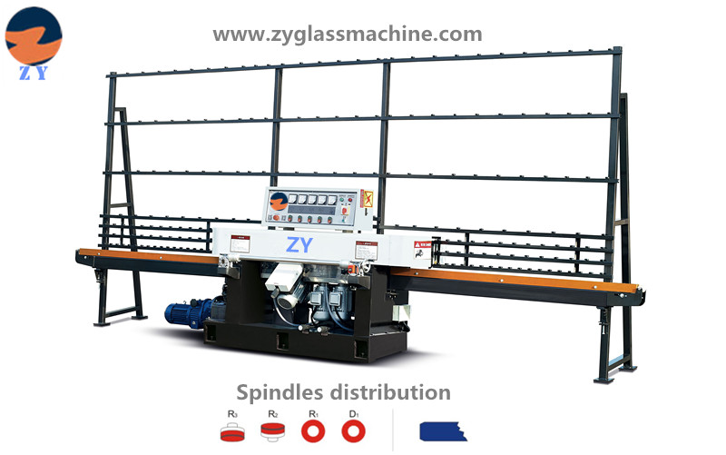 ZYE4325 glass straight line edging machine(4 spindles)